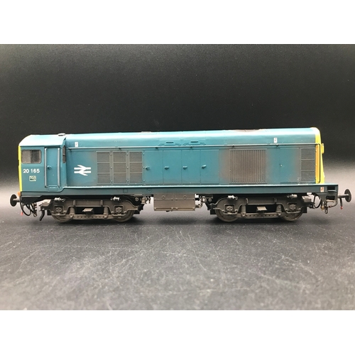 225 - Brass Kit Built 'O' Gauge Class 20 Diesel Locomotive Bo-Bo 20 165 in BR Blue, Tested Runner, Finesca... 