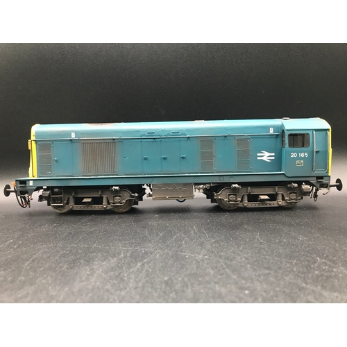 225 - Brass Kit Built 'O' Gauge Class 20 Diesel Locomotive Bo-Bo 20 165 in BR Blue, Tested Runner, Finesca... 