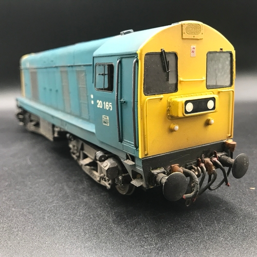 225 - Brass Kit Built 'O' Gauge Class 20 Diesel Locomotive Bo-Bo 20 165 in BR Blue, Tested Runner, Finesca... 