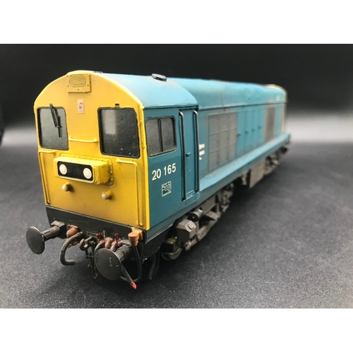 225 - Brass Kit Built 'O' Gauge Class 20 Diesel Locomotive Bo-Bo 20 165 in BR Blue, Tested Runner, Finesca... 