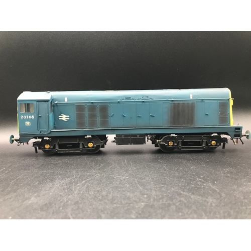 226 - Brass Kit Built 'O' Gauge Class 20 Diesel Locomotive Bo-Bo 20 166 in BR Blue, Tested Runner, Finesca... 