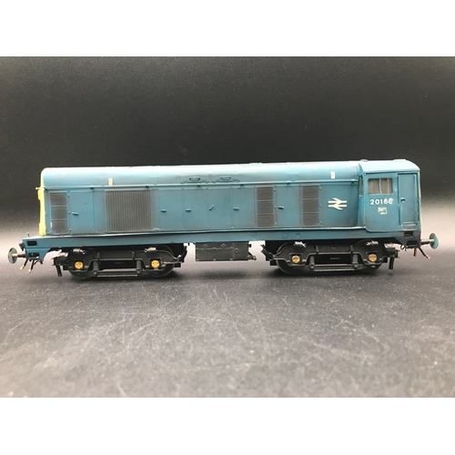 226 - Brass Kit Built 'O' Gauge Class 20 Diesel Locomotive Bo-Bo 20 166 in BR Blue, Tested Runner, Finesca... 