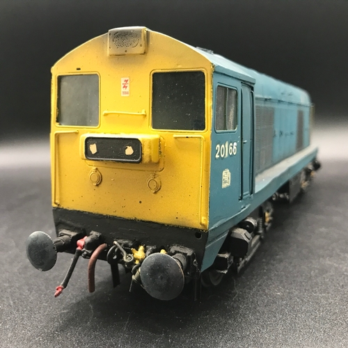 226 - Brass Kit Built 'O' Gauge Class 20 Diesel Locomotive Bo-Bo 20 166 in BR Blue, Tested Runner, Finesca... 