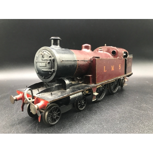 218 - O Gauge Brass Course Scale 4-4-2 Tank Locomotive in LMS Maroon No.2137 'Tilbury Tank', Converted to ... 