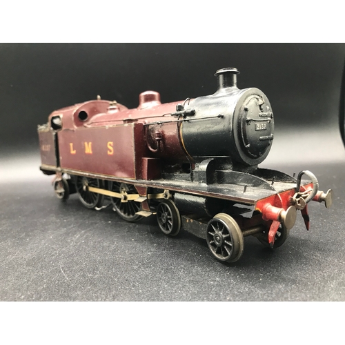 218 - O Gauge Brass Course Scale 4-4-2 Tank Locomotive in LMS Maroon No.2137 'Tilbury Tank', Converted to ... 