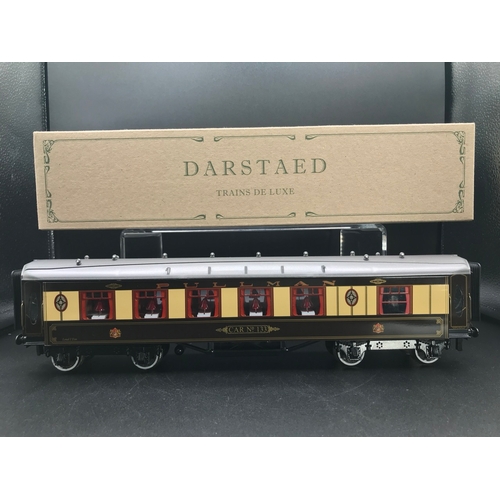 230 - Darstaed O Gauge Modern Issue rake of five Pullman Coaches consisting of 'The Trianon Bar' Car 'Pega... 