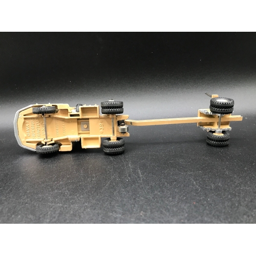 36 - Dinky Supertoys 893 Unic Sahara Tractor with Pipe Carrier Semi-Trailer, includes six pipes, with Win... 