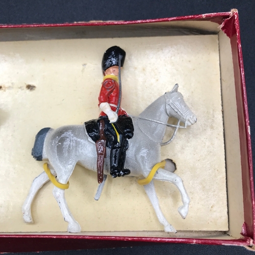 109 - Britains Set 32 Royal Scots Greys (1958 version) comprising officer and four troopers holding sabres... 