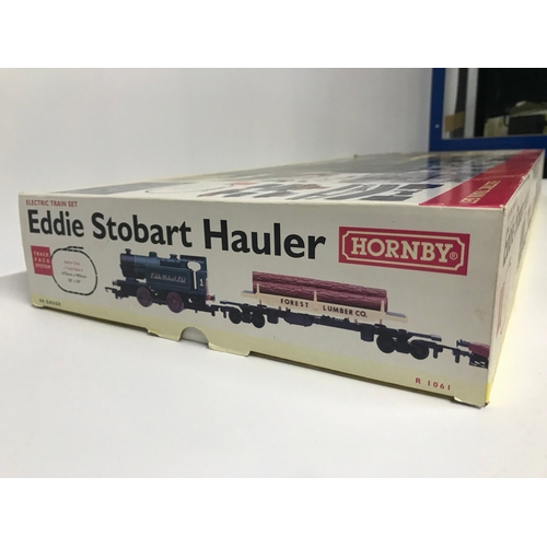 259 - Eddie Stobart Hauler Hornby OO Gauge Train Set R1061, Not used or unpacked, Loco unwrapped for light... 