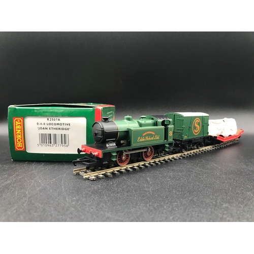 317 - Three Eddie Stobart OO Hornby Locomotives with two Stobart Rolling Stock and Skaledale R6546 Logisti... 