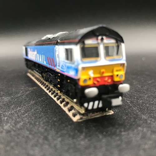 355 - Dapol ND-067 Class 66 Stobart 66411 Eddie the Engine N Gauge, As New, Tested Runner, I suspect first... 