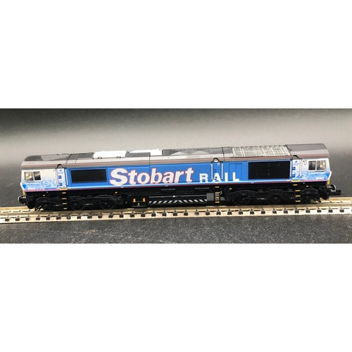 356 - Dapol ND-067 Class 66 Stobart 66411 Eddie the Engine N Gauge, As New, Tested Runner, I suspect first... 