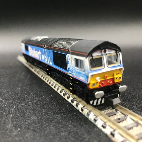 356 - Dapol ND-067 Class 66 Stobart 66411 Eddie the Engine N Gauge, As New, Tested Runner, I suspect first... 