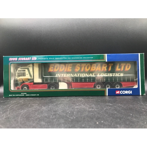 74 - 7 Corgi Eddie Stobart 1:50 Scale Lorries, Five Limited Edition, Includes CC13201 DAF XF Super Space ... 