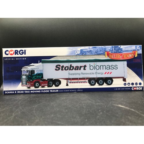 75 - 4 Corgi Eddie Stobart 'Hauliers of Renown' 1:50 Scale Lorries, Special Editions, Includes CC13745 Sc... 