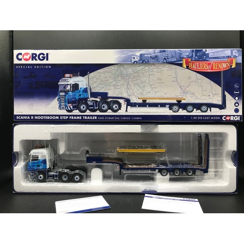 75 - 4 Corgi Eddie Stobart 'Hauliers of Renown' 1:50 Scale Lorries, Special Editions, Includes CC13745 Sc... 