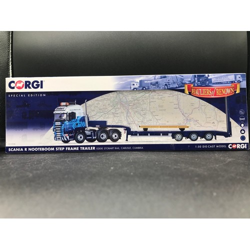 75 - 4 Corgi Eddie Stobart 'Hauliers of Renown' 1:50 Scale Lorries, Special Editions, Includes CC13745 Sc... 