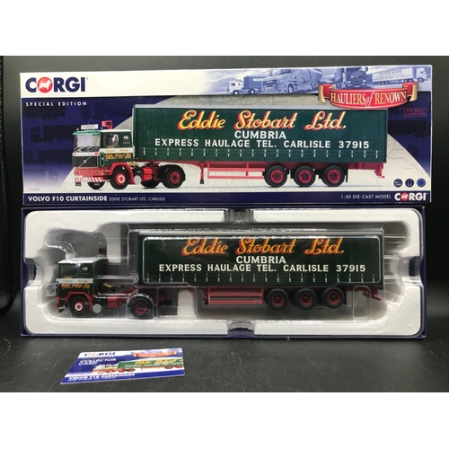 76 - 5 Corgi Eddie Stobart 'Hauliers of Renown' 1:50 Scale Lorries, Special Editions, Includes CC13745 Sc... 