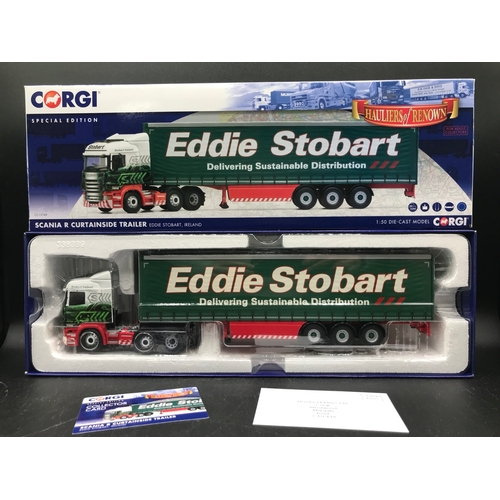 76 - 5 Corgi Eddie Stobart 'Hauliers of Renown' 1:50 Scale Lorries, Special Editions, Includes CC13745 Sc... 