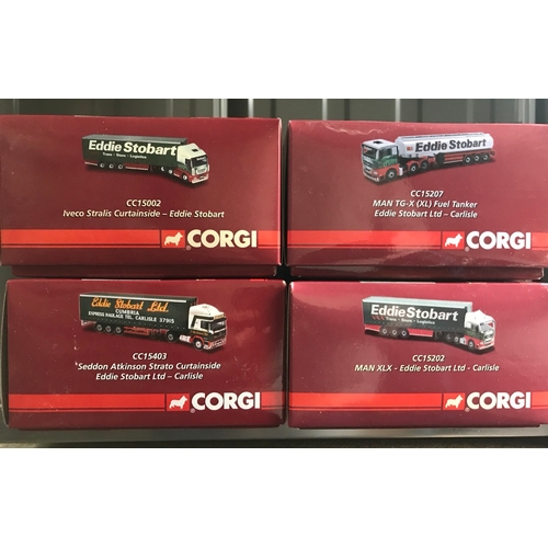 79 - 4 Corgi Eddie Stobart 'Hauliers of Renown' 1:50 Scale Trucks, Limited Editions (3), Includes CC15002... 