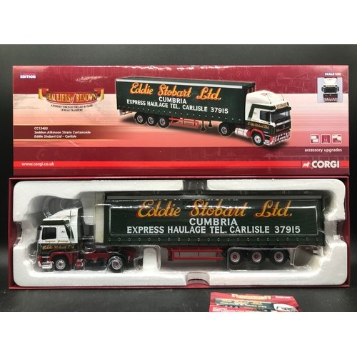 79 - 4 Corgi Eddie Stobart 'Hauliers of Renown' 1:50 Scale Trucks, Limited Editions (3), Includes CC15002... 