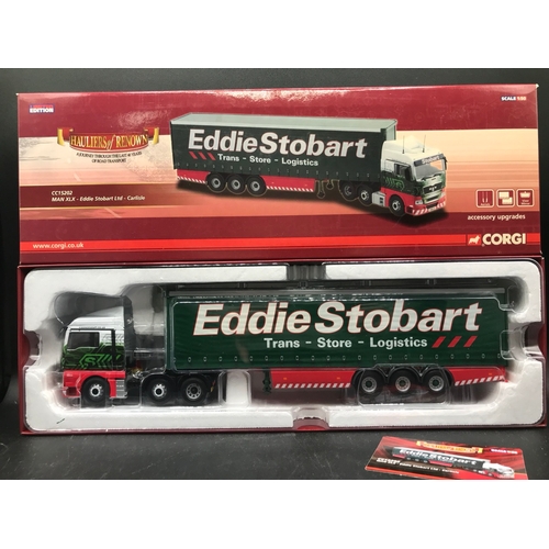 79 - 4 Corgi Eddie Stobart 'Hauliers of Renown' 1:50 Scale Trucks, Limited Editions (3), Includes CC15002... 