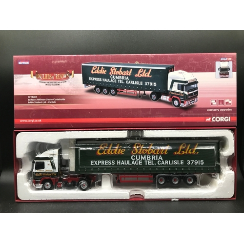 80 - 4 Corgi Eddie Stobart 'Hauliers of Renown' 1:50 Scale Trucks, Limited Editions (3), Includes CC15002... 