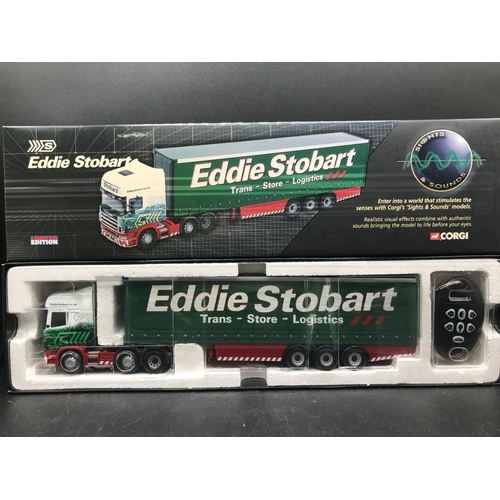 81 - 3 Corgi Eddie Stobart 1:50 Scale Trucks, Limited Editions (3) including 60 Year Anniversary, Include... 