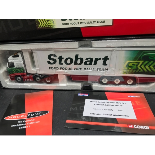 81 - 3 Corgi Eddie Stobart 1:50 Scale Trucks, Limited Editions (3) including 60 Year Anniversary, Include... 