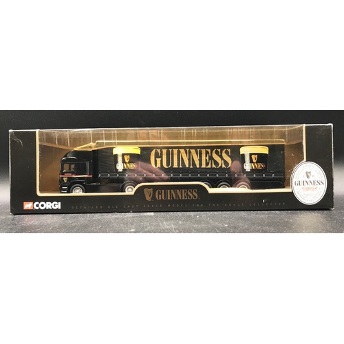 82 - Trio of Corgi Guinness Trucks, 1999, Models Undisturbed from Packaging, Corgi 59529 ERF Curtainside,... 