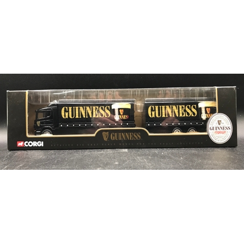 82 - Trio of Corgi Guinness Trucks, 1999, Models Undisturbed from Packaging, Corgi 59529 ERF Curtainside,... 