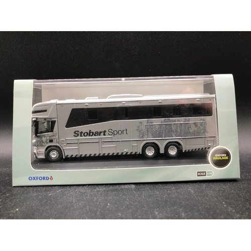 83 - 19 Oxford Die-cast Stobart Vehicles in Cases, 1:76 Scale unless stated, Undisturbed from Packaging, ... 