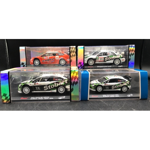 95 - Four Saico Motorsport Series Rally Cars, 1:32 Ford Focus RS WRC06 H.Solberg Rally Norway 2007 'exper... 