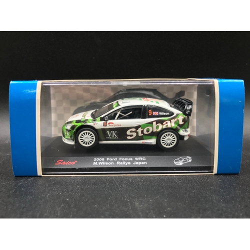 95 - Four Saico Motorsport Series Rally Cars, 1:32 Ford Focus RS WRC06 H.Solberg Rally Norway 2007 'exper... 