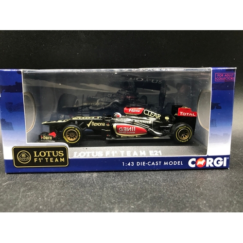 84 - Six Corgi Motosport Cars, Undisturbed from Packaging, Includes hard to find 1:43 Special edition Ric... 