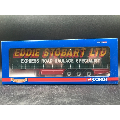 86 - Corgi Hauliers of Renown Limited Edition CC13812 Mercedes-Benz Actors Curtainside Stobart/Knauf, wit... 