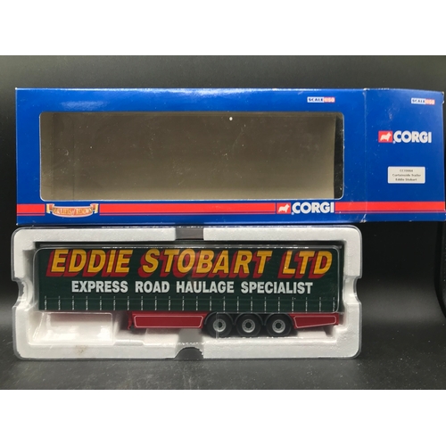 86 - Corgi Hauliers of Renown Limited Edition CC13812 Mercedes-Benz Actors Curtainside Stobart/Knauf, wit... 