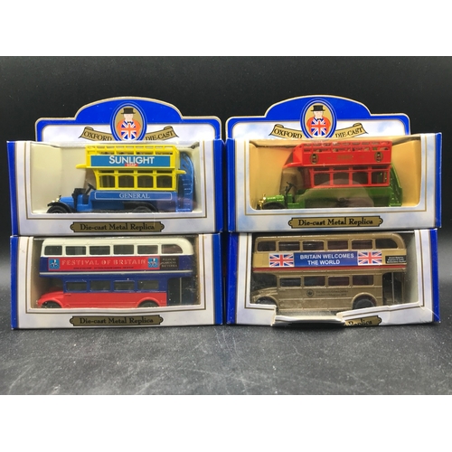 89 - 15 Oxford Die-cast Metal Replicas Trucks and Buses Boxed, Undisturbed from Packaging, Boxes overall ... 