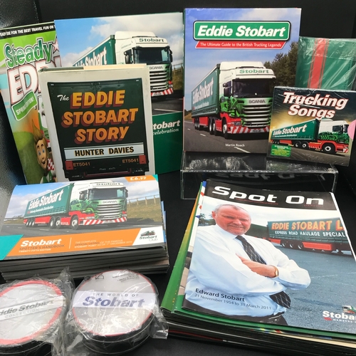 91 - Eddie Stobart Memorabilia including Spotters Handbooks unmarked, Calendars, 