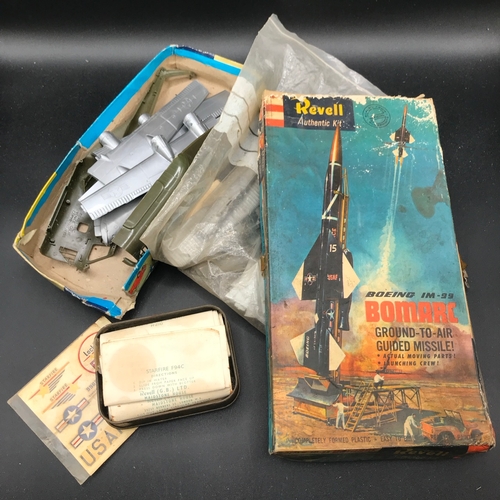 132 - Vintage Revell Boeing IM-99 Bombard Ground-to-air Guided Missile Kit, with other Revell kit parts, t... 