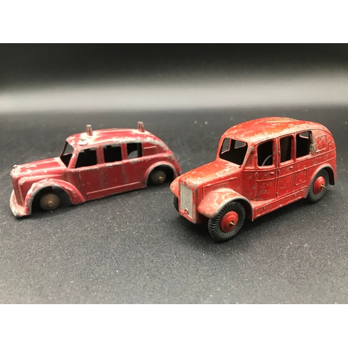 41 - Dinky 25k Streamline Fire Engine (Fair), no Ladder/Bell, Red Hubs/Black Tyres, together with another... 