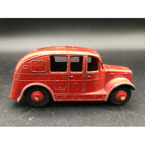 41 - Dinky 25k Streamline Fire Engine (Fair), no Ladder/Bell, Red Hubs/Black Tyres, together with another... 