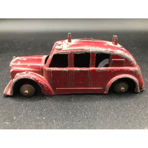 41 - Dinky 25k Streamline Fire Engine (Fair), no Ladder/Bell, Red Hubs/Black Tyres, together with another... 