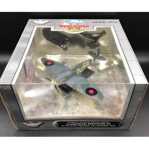 6 - Two 1:48 Scale Airplane Collection WWII Series Ltd Edition Spitfires, Garfield Weston IV No.312 Czec... 