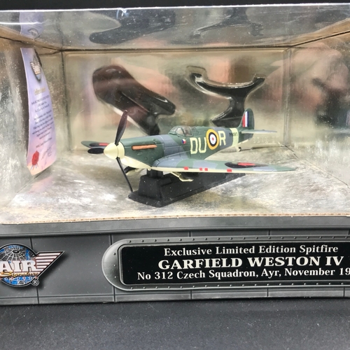 6 - Two 1:48 Scale Airplane Collection WWII Series Ltd Edition Spitfires, Garfield Weston IV No.312 Czec... 