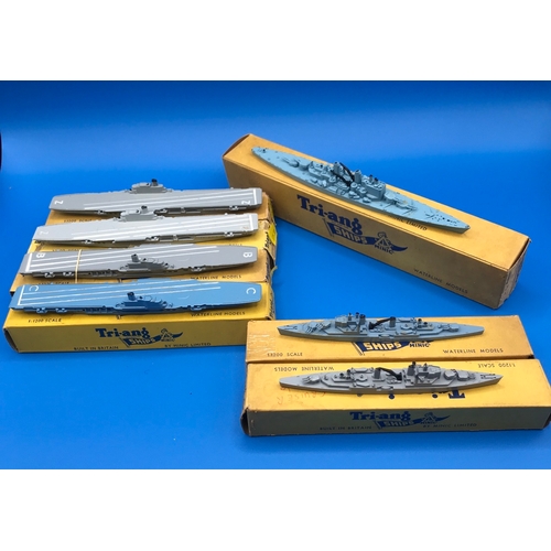 108 - 16 Boxed Triang Minic Waterline Ship Models 1:1200 Scale in the Original boxes, plus another 23 unbo... 