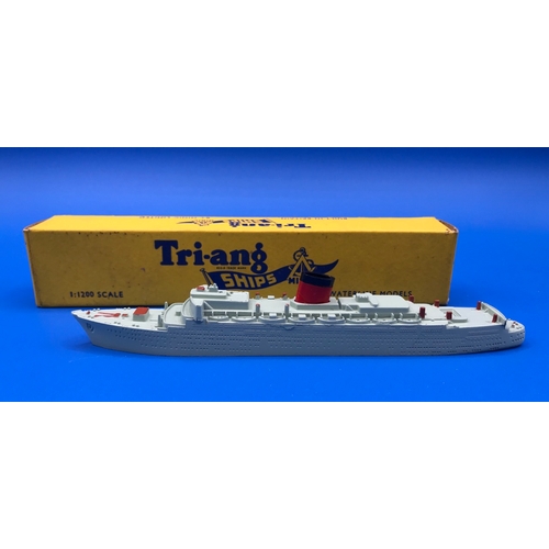 108 - 16 Boxed Triang Minic Waterline Ship Models 1:1200 Scale in the Original boxes, plus another 23 unbo... 