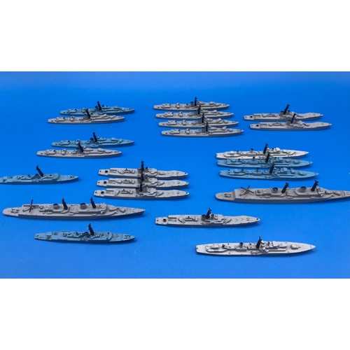 108 - 16 Boxed Triang Minic Waterline Ship Models 1:1200 Scale in the Original boxes, plus another 23 unbo... 