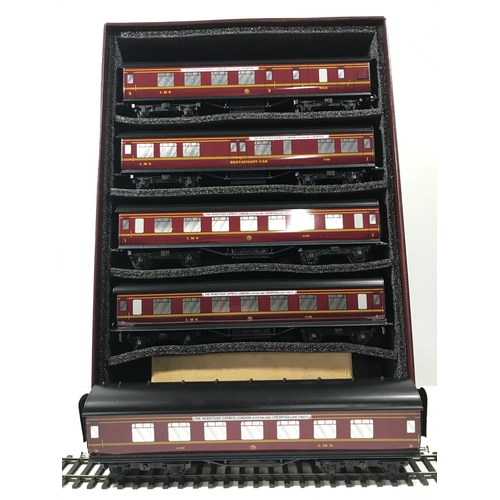 231 - Ace trains Vintage Gauge O Coach Set of Five, Coarse Scale Tinplate 