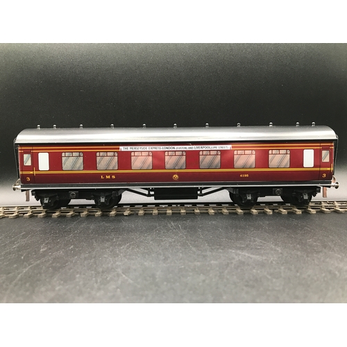 231 - Ace trains Vintage Gauge O Coach Set of Five, Coarse Scale Tinplate 